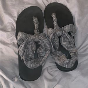 Mossimo sling back cloth sandals women’s size 9